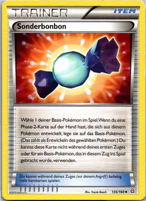 Pokémon-Karte Sonderbonbon 135/160 Protoschock