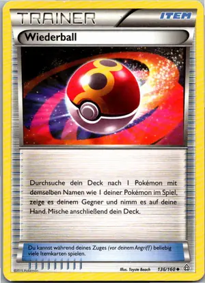 Pokémon-Karte Wiederball 136/160 Protoschock