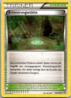 Pokémon-Karte Erinnerungsstätte 139/160 Protoschock