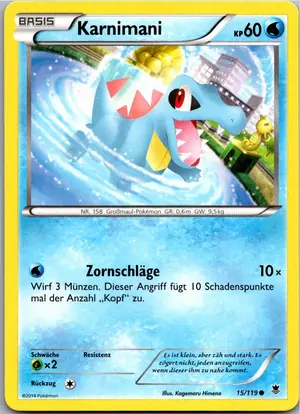 Pokémon-Karte Karnimani 15/119 Phantomkräfte