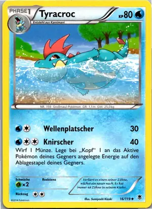 Pokémon-Karte Tyracroc 16/119 Phantomkräfte