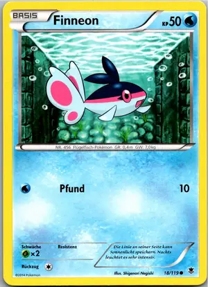 Pokémon-Karte Finneon 18/119 Phantomkräfte