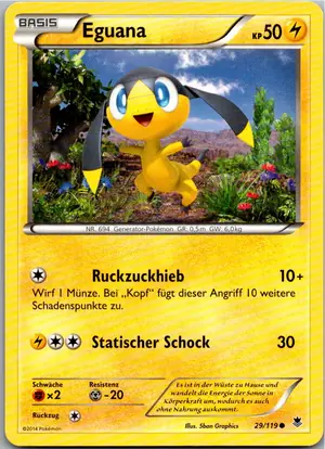 Pokémon-Karte Eguana 29/119 Phantomkräfte