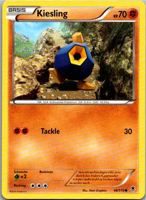 Pokémon-Karte Kiesling 48/119 Phantomkräfte
