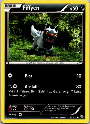Pokémon-Karte Fiffyen 53/119 Phantomkräfte