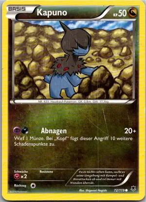 Pokémon-Karte Kapuno 72/119 Phantomkräfte