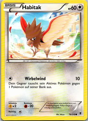 Pokémon-Karte Habitak 78/119 Phantomkräfte