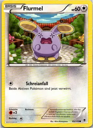 Pokémon-Karte Flurmel 83/119 Phantomkräfte