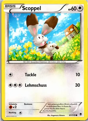 Pokémon-Karte Scoppel 87/119 Phantomkräfte