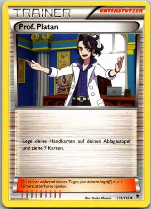 Pokémon-Karte Prof. Platan 101/119 Phantomkräfte