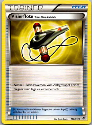 Pokémon-Karte Visierflöte 106/119 Phantomkräfte