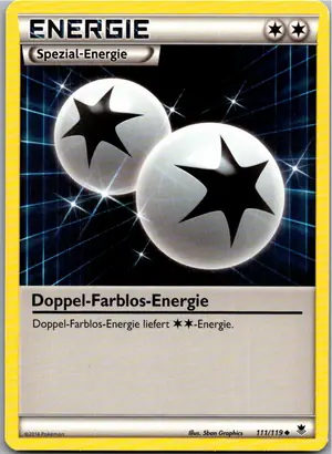 Pokémon-Karte Doppel-Farblos-Energie 111/119 Phantomkräfte