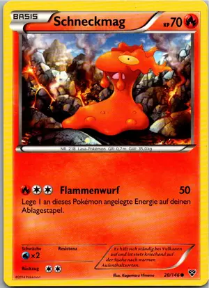 Pokémon-Karte Schneckmag 20/146 XY