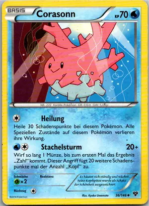 Pokémon-Karte Corasonn 36/146 XY