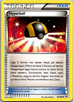 Pokémon-Karte Hyperball 93/108 Drachenleuchten