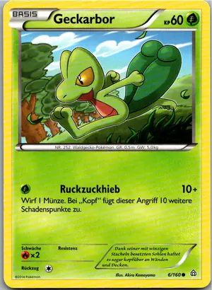 Pokémon-Karte Geckarbor 6/160 Protoschock