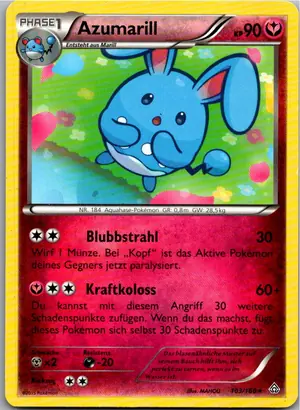 Pokémon-Karte Azumarill 103/160 Protoschock