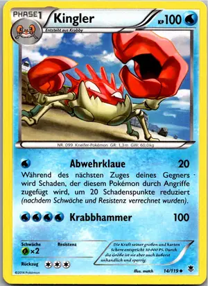 Kingler Exemplar 1,95 €