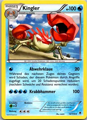 Kingler Exemplar 1,95 €