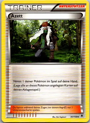Pokémon-Karte Azett 91/119 Phantomkräfte