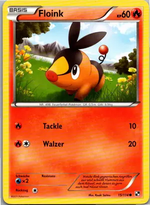 Pokémon-Karte Floink 15/114 Schwarz & Weiß