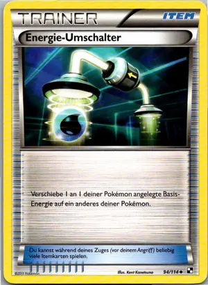 Pokémon-Karte Energie -Umschalter 94/114 Schwarz & Weiß
