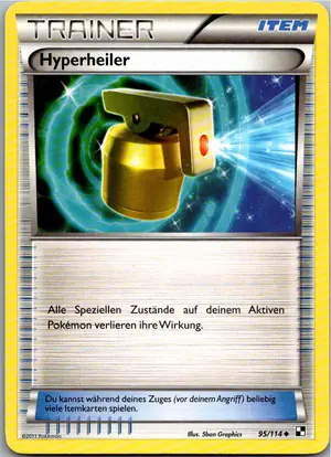 Pokémon-Karte Hyperheiler 95/114 Schwarz & Weiß