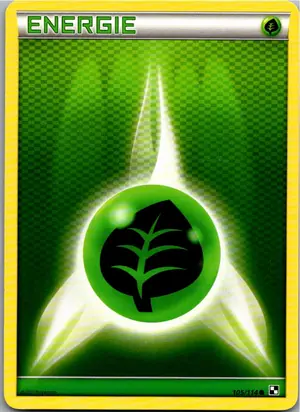 Pokémon-Karte Pflanzen Energie 105/114 Schwarz & Weiß