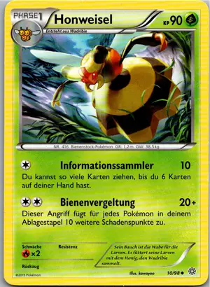 Pokémon-Karte Honweisel 10/98 Ewiger Anfang
