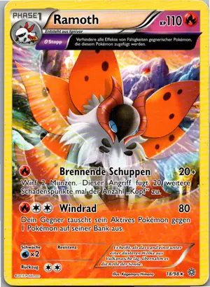 Pokémon-Karte Ramoth 18/98 Ewiger Anfang
