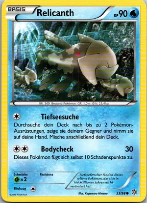 Pokémon-Karte Relicanth 23/98 Ewiger Anfang