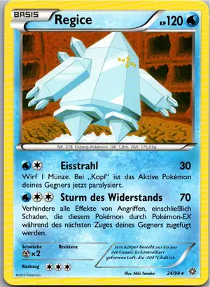 Pokémon-Karte Regice 24/98 Ewiger Anfang