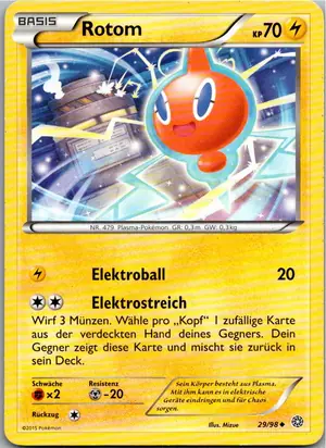 Pokémon-Karte Rotom 29/98 Ewiger Anfang
