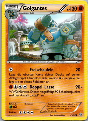 Pokémon-Karte Golgantes 41/98 Ewiger Anfang