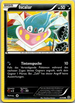 Pokémon-Karte Iscalar 45/98 Ewiger Anfang