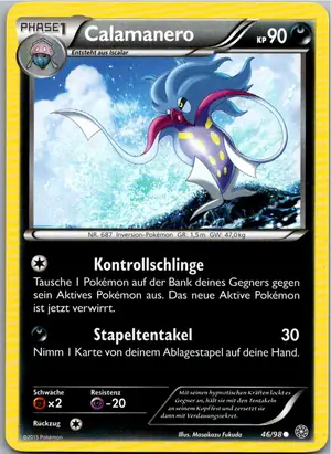 Pokémon-Karte Calamanero 46/98 Ewiger Anfang