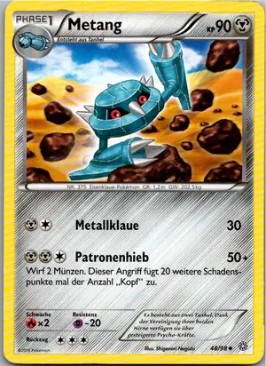 Pokémon-Karte Metang 48/98 Ewiger Anfang