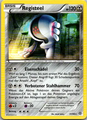 Pokémon-Karte Registeel 51/98 Ewiger Anfang