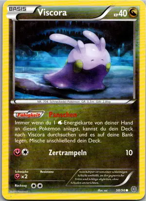 Pokémon-Karte Viscora 58/98 Ewiger Anfang