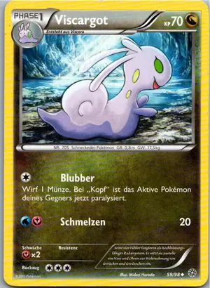 Pokémon-Karte Viscargot 59/98 Ewiger Anfang