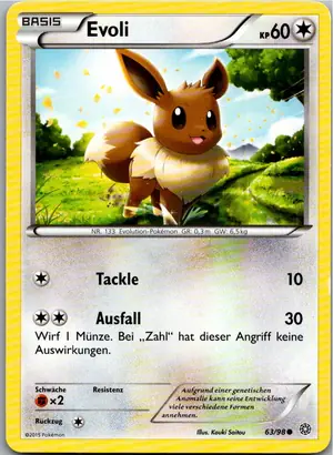 Pokémon-Karte Evoli 63/98 Ewiger Anfang