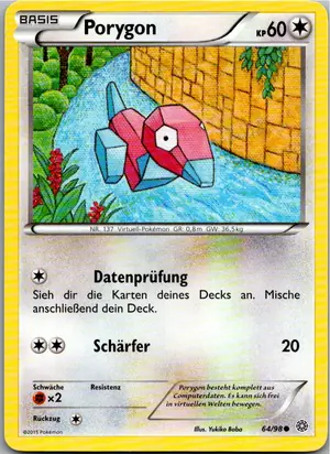 Pokémon-Karte Porygon 64/98 Ewiger Anfang