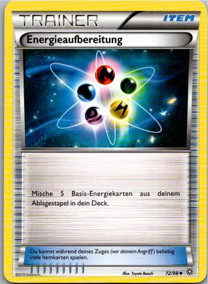 Pokémon-Karte Energieaufbereitung 72/98 Ewiger Anfang