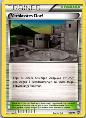 Pokémon-Karte Verblasstes Dorf 73/98 Ewiger Anfang