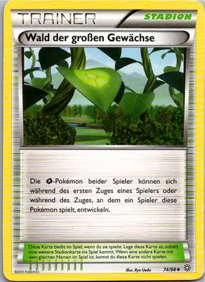 Pokémon-Karte Wald der großen Gewächse 74/98 Ewiger Anfang