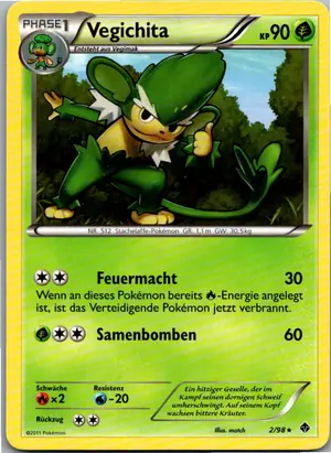 Pokémon-Karte Vegichita 2/98 Aufstreben der Mächtigen