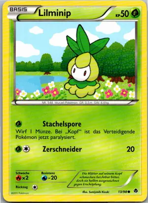 Pokémon-Karte Lilminip 13/98 Aufstreben der Mächtigen