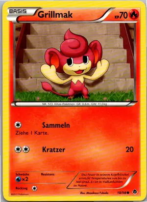 Pokémon-Karte Grillmak 18/98 Aufstreben der Mächtigen