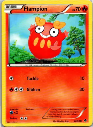 Pokémon-Karte Flampion 20/98 Aufstreben der Mächtigen