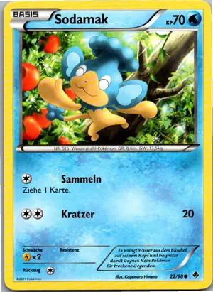 Pokémon-Karte Sodamak 22/98 Aufstreben der Mächtigen